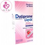 Siro hạ sốt Doliprane Liquiz của Pháp cho trẻ từ 11kg-38kg hộp 12 gói