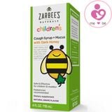 Siro trị ho Zarbee’s Naturals Children’s Cough Syrup+ Mucus của Mỹ cho trẻ từ 1 tuổi lọ 118ml