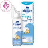 Xịt Sterimar Nasal/Nose Hygiene Baby nội địa Pháp rửa mũi – chai xịt cá heo vàng 100ml