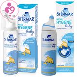 Xịt Sterimar Nasal/Nose Hygiene Baby nội địa Pháp rửa mũi – chai xịt cá heo vàng 100ml