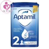 Sữa Aptamil Anh số 2 – Follow on Milk cho bé 6 – 12 tháng hộp 800g (mẫu mới 2022)
