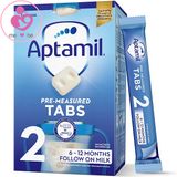 Sữa Aptamil số 2 dạng thanh của Anh cho bé 6-12 tháng tuổi hộp 24 thanh