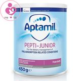 Sữa Aptamil Pepti-Junior của Anh cho trẻ 0-12 tháng dị ứng đạm sữa bò hộp 450g