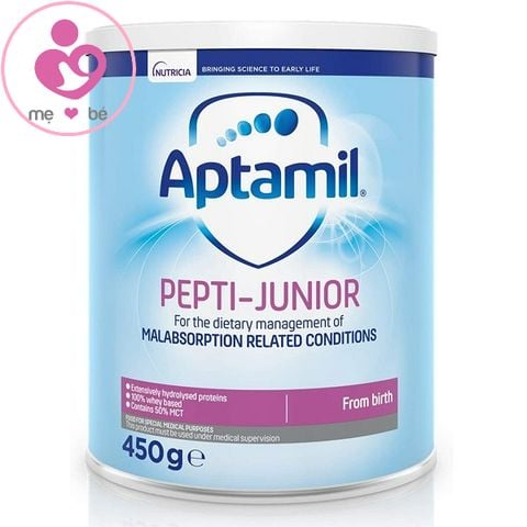 Sữa Aptamil Pepti-Junior của Anh cho trẻ 0-12 tháng dị ứng đạm sữa bò hộp 450g