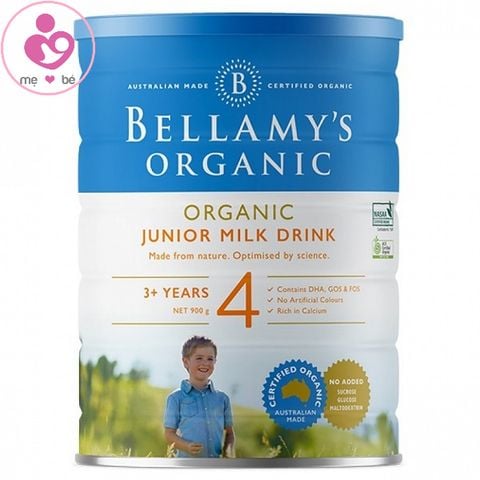 Sữa Bellamy’s Organic số 4 của Úc cho trẻ trên 3 tuổi hộp 900g