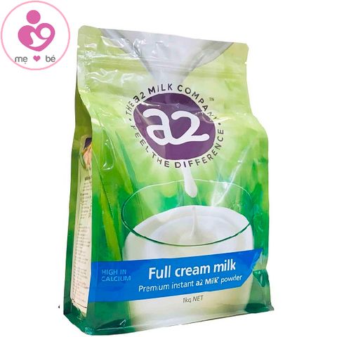 Sữa tươi dạng bột A2 nguyên kem Full Cream Milk của Úc cho trẻ từ 3 tuổi gói 1kg