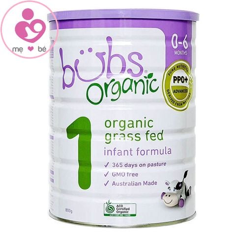 Sữa bò hữu cơ Bubs Organic số 1 Infant formula cho bé từ 0-6 tháng