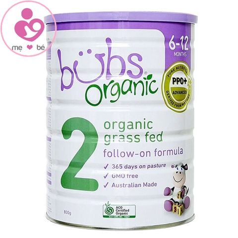 Sữa bò hữu cơ Bubs Organic số 2 follow-on formula cho bé từ 6-12 tháng