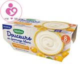 Sữa chua phô mai Bledina Douceurs của Pháp cho bé từ 8 tháng tuổi lốc 4 hộp