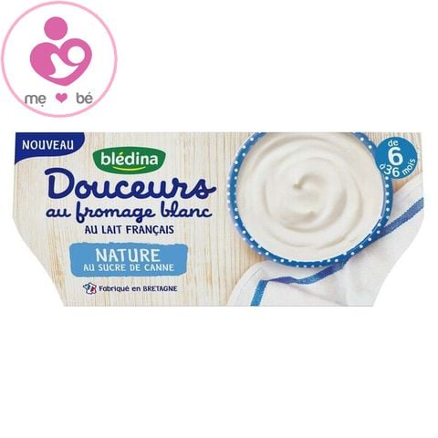 Sữa chua phô mai Bledina Douceurs của Pháp cho bé từ 6 tháng tuổi lốc 4 hộp