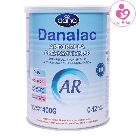 Sữa Danalac AR Formula của Thụy Sỹ cho trẻ 0-12 tháng hay nôn trớ, trào ngược nhẹ hộp 400g