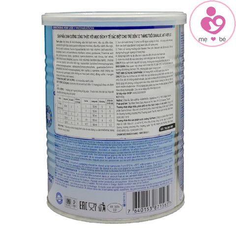 Sữa Danalac AR Formula của Thụy Sỹ cho trẻ 0-12 tháng hay nôn trớ, trào ngược nhẹ hộp 400g