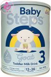 Sữa dê Baby Steps số 3 cho bé từ 12-36 tháng tuổi hộp 900g