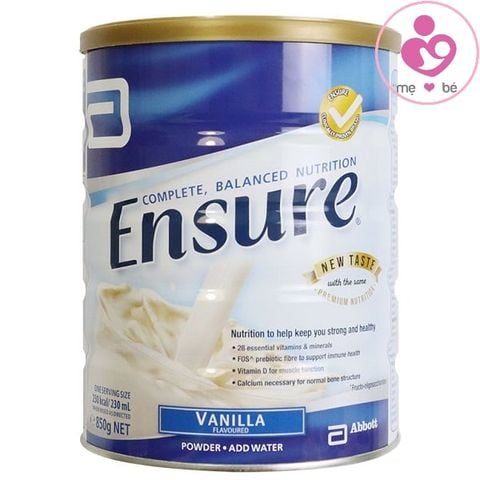 Sữa Ensure Úc hương vani hộp 850g