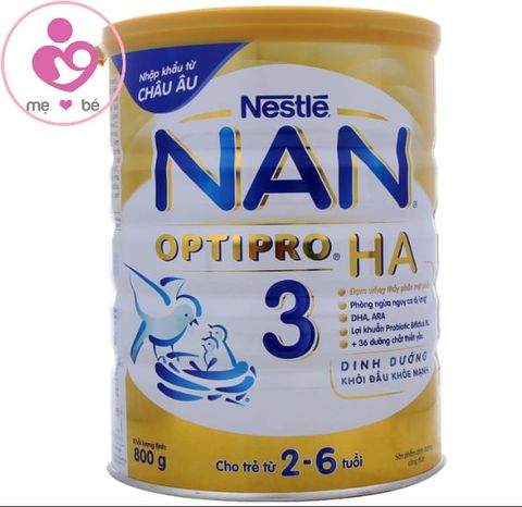Sữa NAN HA Optipro số 3 cho bé từ 2-6 tuổi dị ứng đạm sữa bò