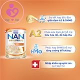 Sữa Nan INFINIpro A2 protein số 1 cho bé 0-6 tháng tuổi hộp 800g