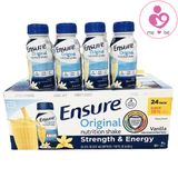 Sữa nước Ensure Original nutrition shake nội địa Mỹ thùng 24 chai