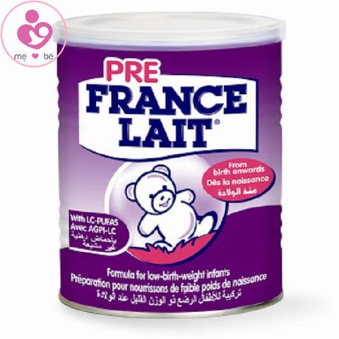 Sữa Pre France Lait cho bé sinh non thiếu tháng, nhẹ cân từ sơ sinh hộp 400g