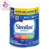 Sữa Similac Advance OptiGRO nội địa Mỹ hộp 873g mẫu mới 2022
