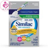 Sữa Similac Pro-Advance HMO Non-GMO của Mỹ cho bé từ 0-12 tháng hộp 16 gói