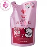Sữa tắm gội Arau Baby của Nhật Bản túi 400ml