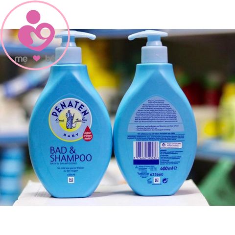 Sữa tắm gội Penaten Baby Bad Shampoo của Đức cho trẻ sơ sinh chai 400ml - Main Image