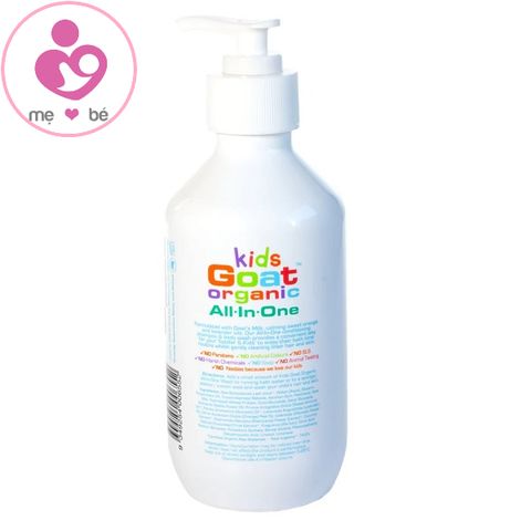 Sữa tắm gội xả hữu cơ cho bé Kids Goat Organic All in One của Úc chai 300ml