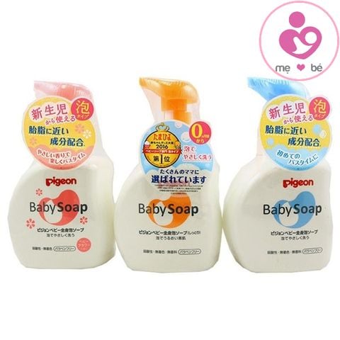 Sữa tắm dịu nhẹ cho trẻ sơ sinh Pigeon Baby Soap nội địa Nhật chai 500ml