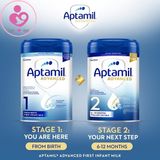 Sữa Aptamil Advanced số 2 của Anh cho trẻ 6-12 tháng hộp 800g (mẫu mới 2022)