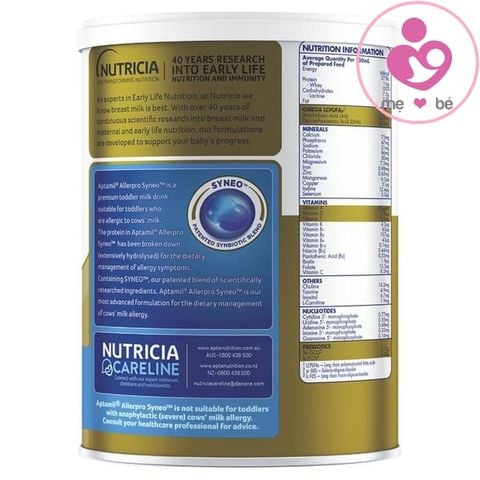 Sữa Aptamil AllerPro Syneo 3 cho bé dị ứng đạm bò hộp 900g
