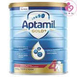 Sữa Aptamil Gold Plus số 4 của Úc cho trẻ từ 2 tuổi trở lên hộp 900g