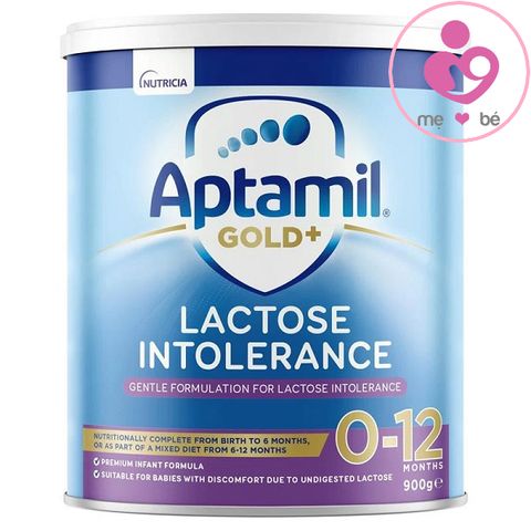 Sữa Aptamil Gold Lactose Intolerance cho bé từ 0-12 tháng không dung nạp lactose hộp 900g