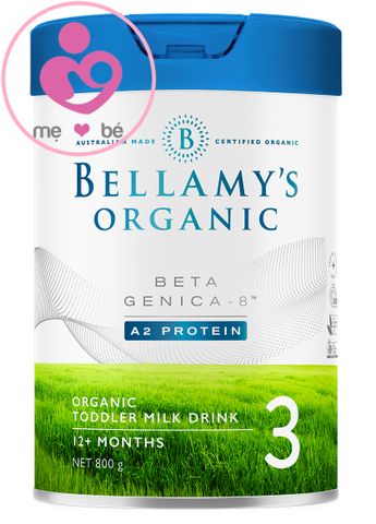 Sữa Bellamy's Organic Beta GENICA-8 A2 protein số 3 cho trẻ từ 12 tháng tuổi