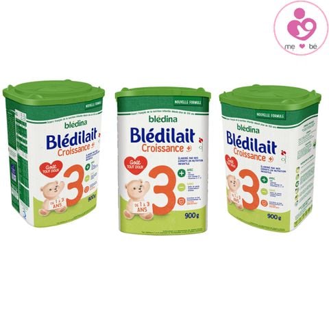 Combo 3 hộp sữa Blédilait Croissance số 3 của Pháp cho trẻ từ 1-3 tuổi hộp 900g