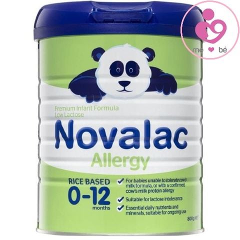 Sữa Novalac Allergy cho trẻ dị ứng đạm sữa bò hộp từ 0-12 tháng tuổi hộp 800g