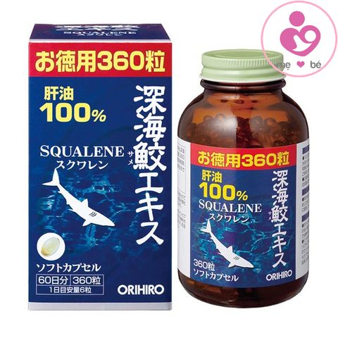 Sụn vi cá mập Orihiro Squalene của Nhật bản lọ 180 viên