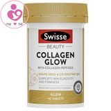Viên collagen Swisse Beauty Collagen Glow của Úc giúp đẹp da lọ 60 viên