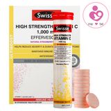 Viên sủi vitamin C Swisse High Strength 1000mg của Úc hộp 3 ống