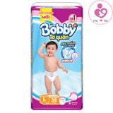 Tã quần Bobby siêu thấm size L cho bé 9-13 kg