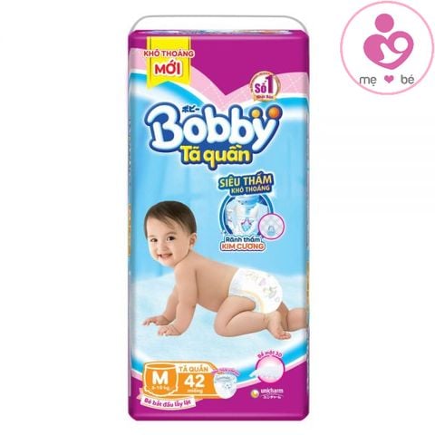 Tã quần Bobby siêu thấm size M cho bé 6-10 kg