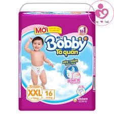 Tã quần Bobby siêu thấm size XXL cho bé trên 16 kg