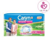 Tã quần mỏng nhẹ Caryn cho người già, phụ nữ sau sinh size L 14 chiếc