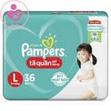 Tã quần Pampers size L cho bé từ 9-14 kg