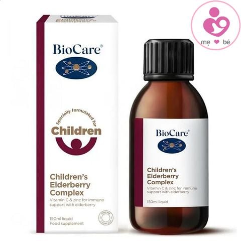 Tăng đề kháng BioCare Children’s Elderberry Complex của Anh Quốc cho bé từ 1 tuổi lọ 150ml