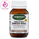 Bổ não Thompsons One-A-Day Ginkgo 6000 của Úc lọ 60 viên