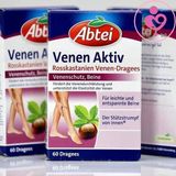 Abtei Venen Aktiv của Đức hỗ trợ điều trị viêm và suy giãn tĩnh mạch hộp 60 viên