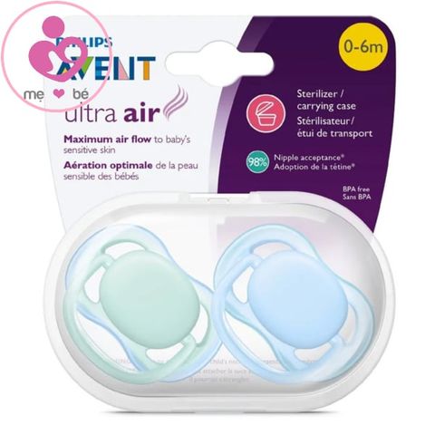 Ty ngậm Philips Avent Ultra Air của Anh cho bé từ 0-6 tháng tuổi vỉ 2 chiếc