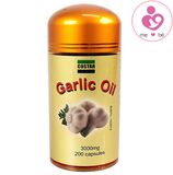 Tinh dầu tỏi Costar Garlic Oil 3000mg của Úc giảm cholesterol phòng ngừa cảm cúm lọ 200 viên