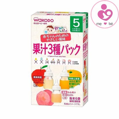 Trà hoa quả Wakodo của Nhật Bản cho bé từ 5 tháng tuổi