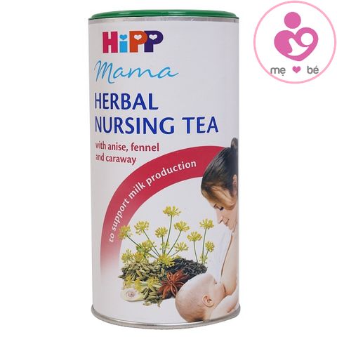 Trà lợi sữa HiPP mama herbal nursing tea của Đức cho phụ nữ nuôi con bú hộp 200g
